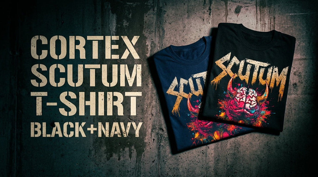 CORTEX // SCUTUM // T-SHIRT // BLACK+NAVY - Rebelverse
