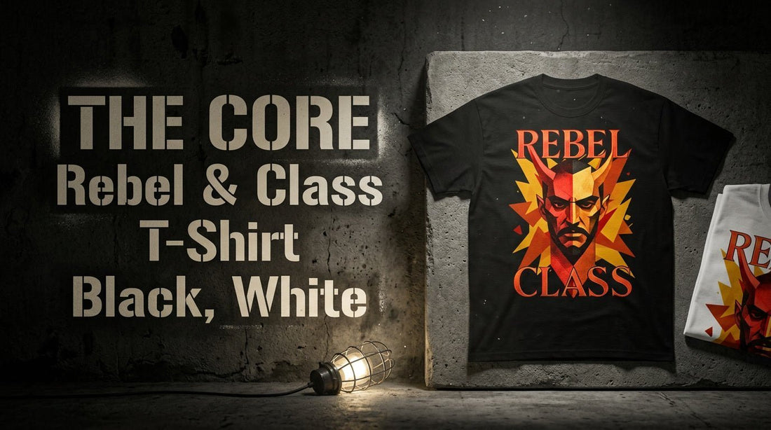 THE CORE // REBEL & CLASS // T-SHIRT // BLACK+WHITE - Rebelverse
