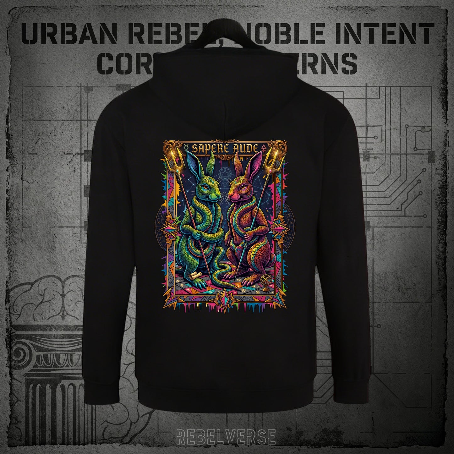 SAPERE AUDE || BLUZA Z KAPTUREM || ETHOS - Rebelverse - Bluza z Kapturem