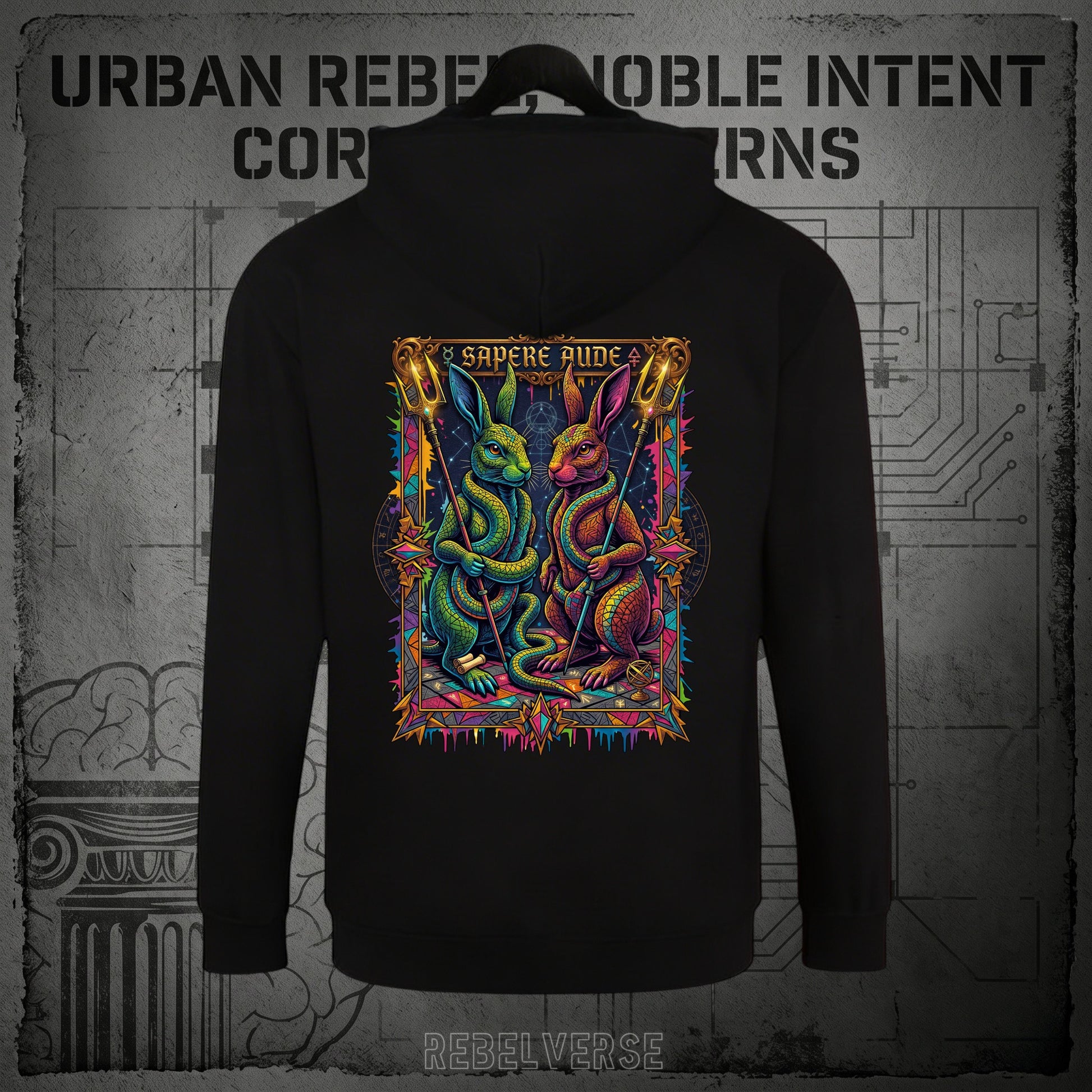 SAPERE AUDE || BLUZA Z KAPTUREM || ETHOS - Rebelverse - Bluza z Kapturem