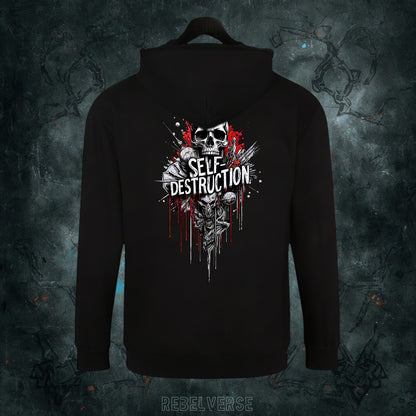 SELF - DESTRUCTION || BLUZA ZIP PREMIUM || ENTROPY - Rebelverse - Bluza Zip