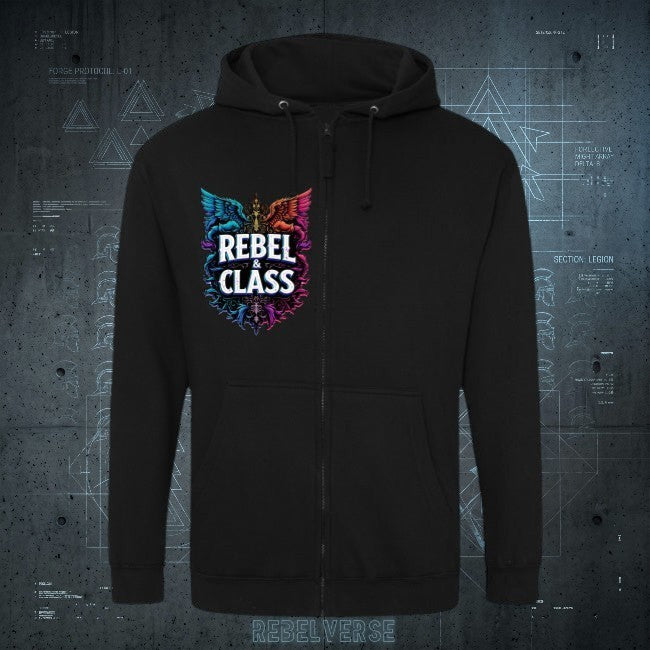 NON COMPOS MENTIS || BLUZA ZIP PREMIUM || ENTROPY - Rebelverse - Bluza Zip