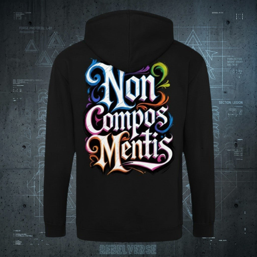 NON COMPOS MENTIS || BLUZA ZIP PREMIUM || ENTROPY - Rebelverse - Bluza Zip