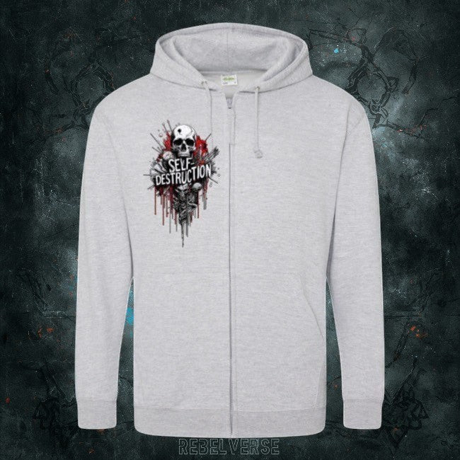 SELF - DESTRUCTION || BLUZA ZIP PREMIUM || ENTROPY - Rebelverse - Bluza Zip