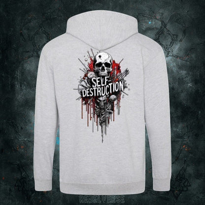 SELF - DESTRUCTION || BLUZA ZIP PREMIUM || ENTROPY - Rebelverse - Bluza Zip