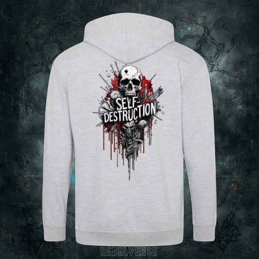SELF - DESTRUCTION || BLUZA ZIP PREMIUM || ENTROPY - Rebelverse - Bluza Zip