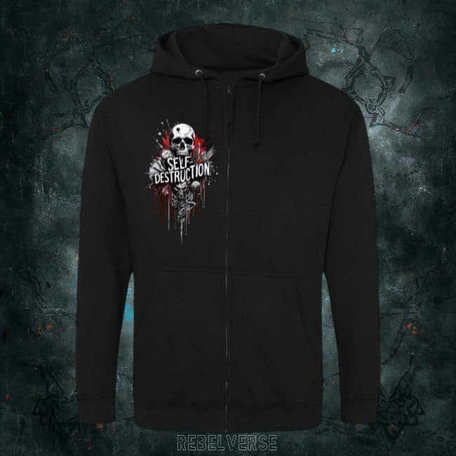 SELF - DESTRUCTION || BLUZA ZIP PREMIUM || ENTROPY - Rebelverse - Bluza Zip